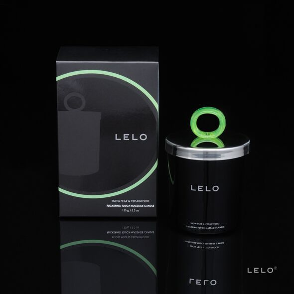 Масажна свічка LELO Massage Candle Snow Pear & Cedarwood, соєвий віск, 36 годин горіння фото 2