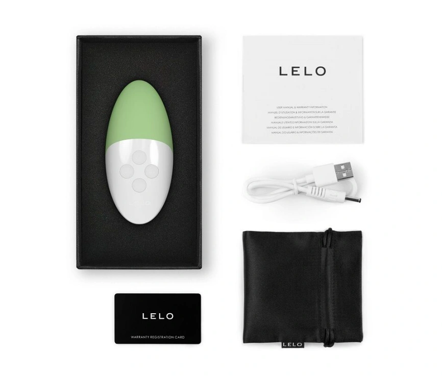 Музыкальный вибратор для клитора LELO SIRI 3 Green, вибрации в ритме звуков без смартфона фото 3