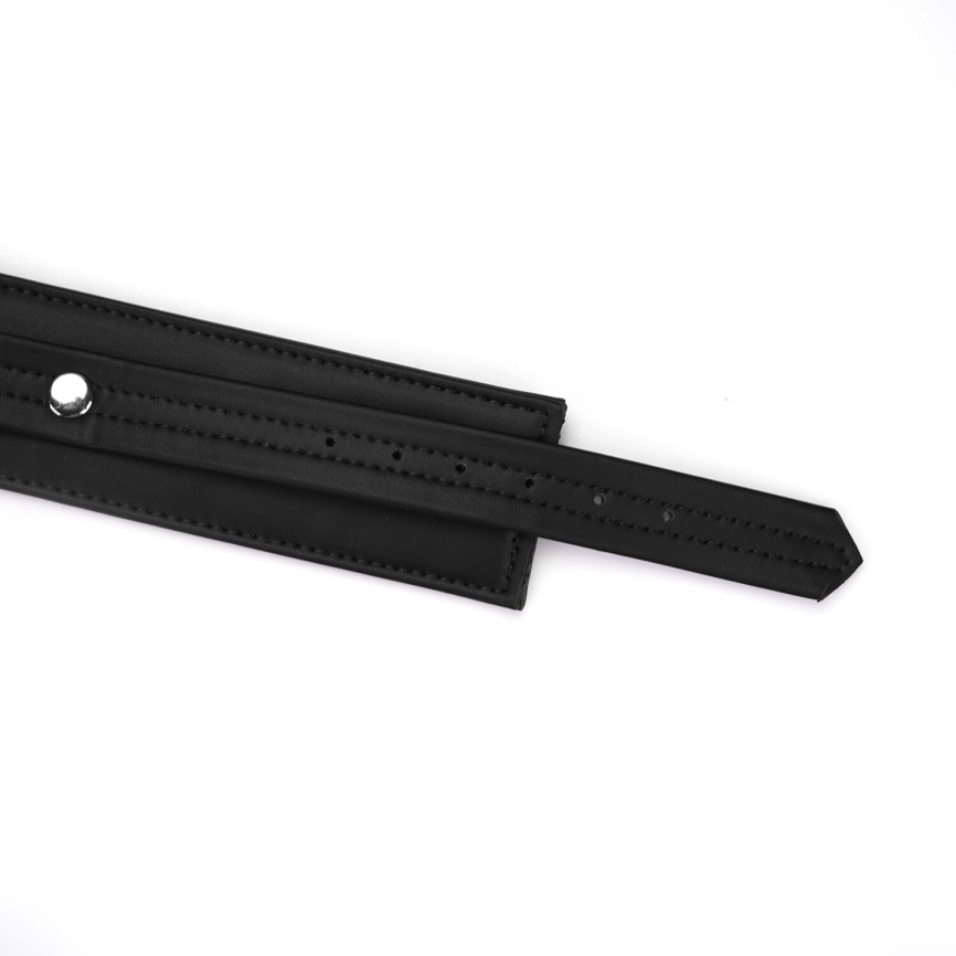 Поножі Liebe Seele Black Organosilicon Anklecuffs, екошкіра фото 4