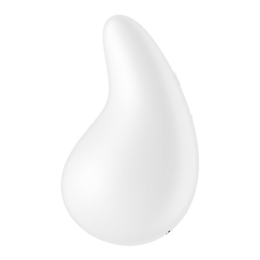 Вібратор для зовнішньої стимуляції Satisfyer Dew Drop White, 2 мотори, 12 режимів, м’який корпус фото 5