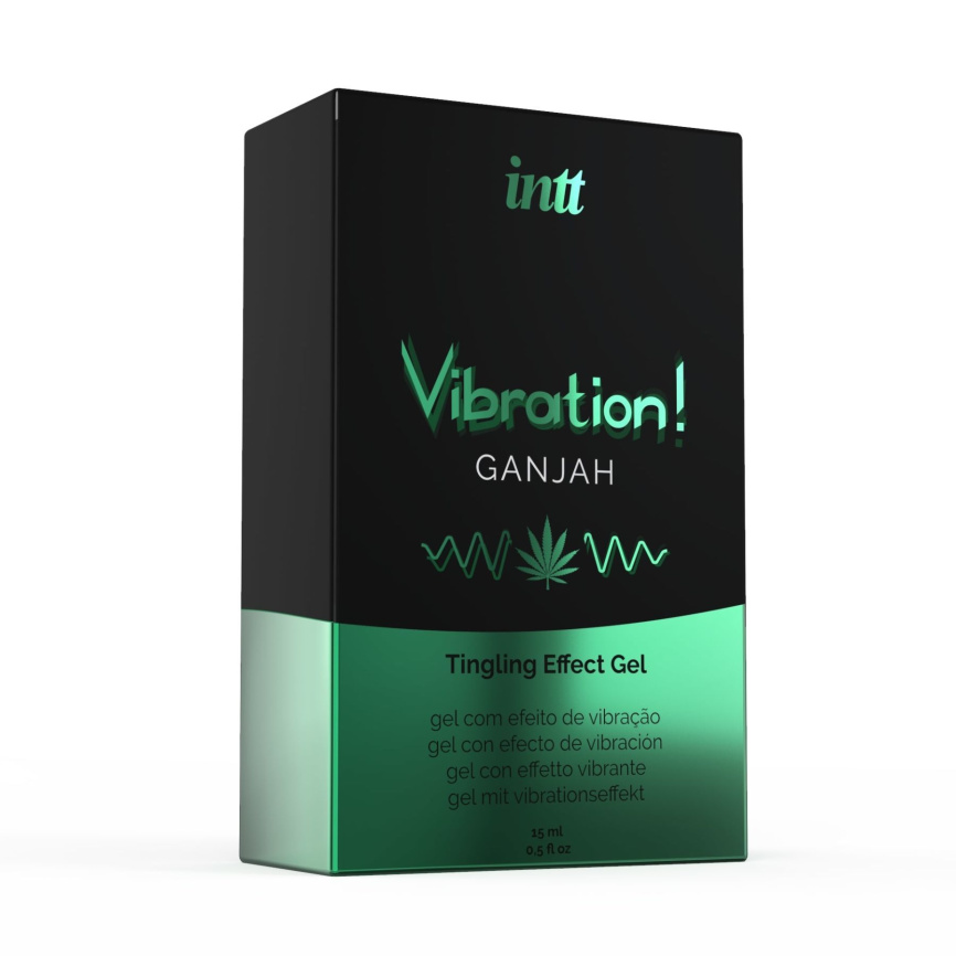 Рідкий вібратор Intt Vibration Ganjah (15 мл), густий гель, незвичайний смак, діє до 30 хвилин фото 3