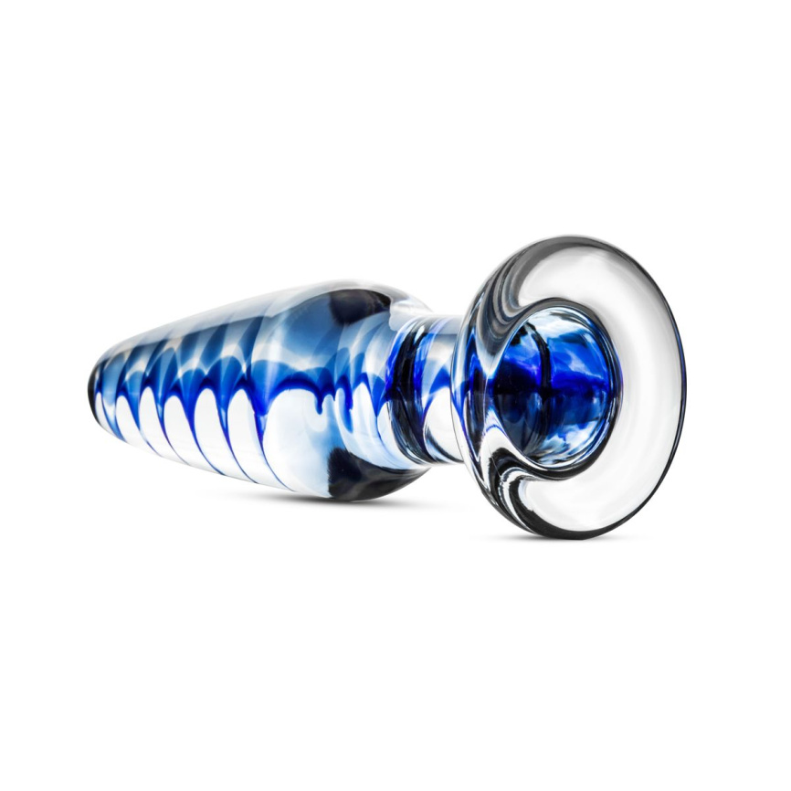 Скляна анальна пробка з внутрішньою спіраллю Gildo Glass Buttplug No. 23 фото 2
