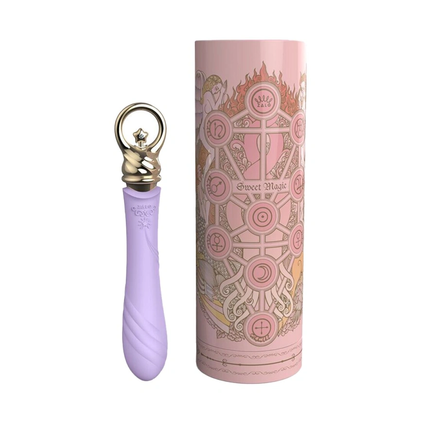 Вибратор для точки G с подогревом Zalo Sweet Magic - Courage Fantasy Violet фото 14