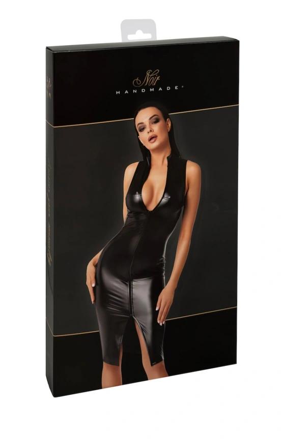 Платье Noir Handmade F337 Powerwetlook midi dress - XXL фото 8