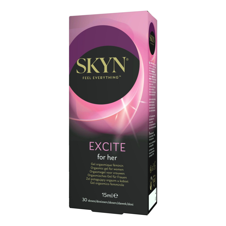 Збуджувальний гель SKYN Excite for her 15 мл, поколювання, ефект тепло-холод, містить L-аргінін фото 1