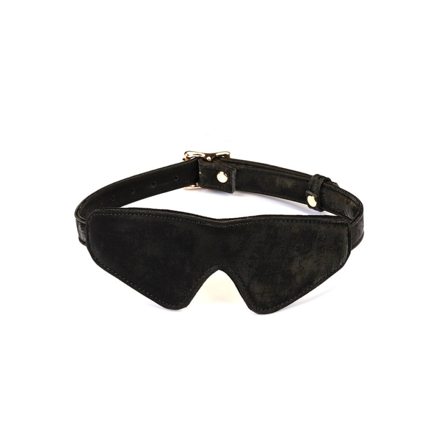 Маска на глаза Liebe Seele Boudoir Amor Blindfold Black, плотное прилегание, бархатный финиш фото 1