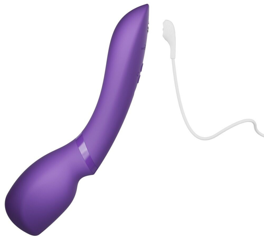 Смарт-вібромасажер We-Vibe Wand 2 Purple, дуже потужний, функція Smart Silence фото 4