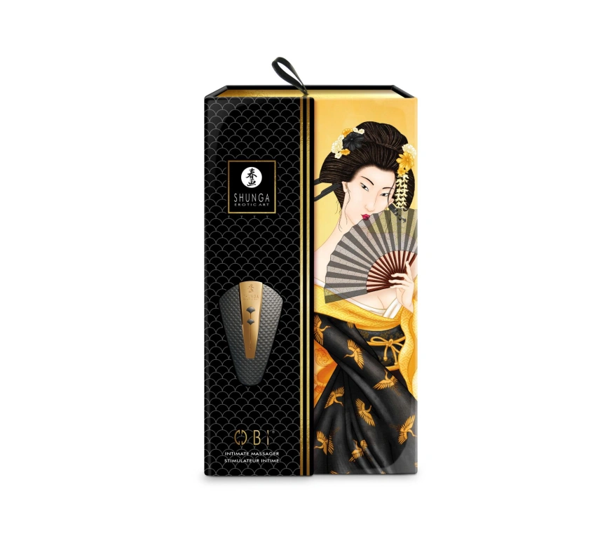Клиторальный вибратор Shunga Obi Black фото 6