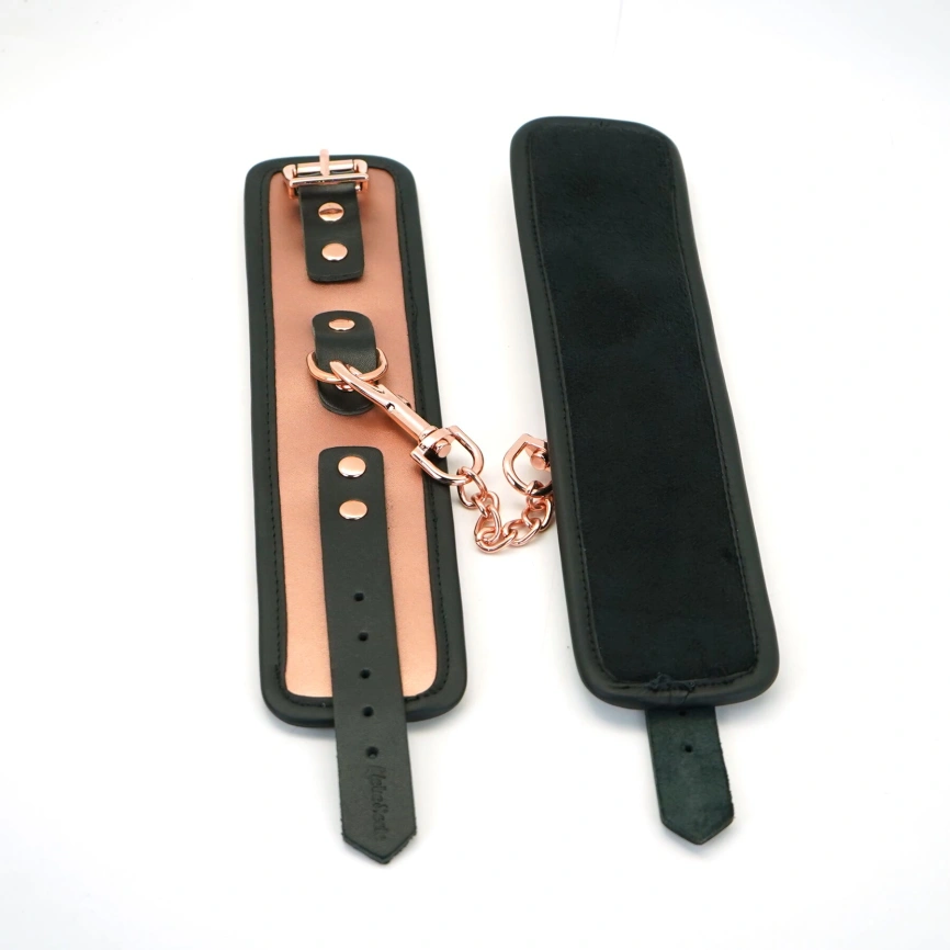 Наручники Liebe Seele Rose Gold Memory Wrist Cuff, натуральная кожа, розовое золото фото 4