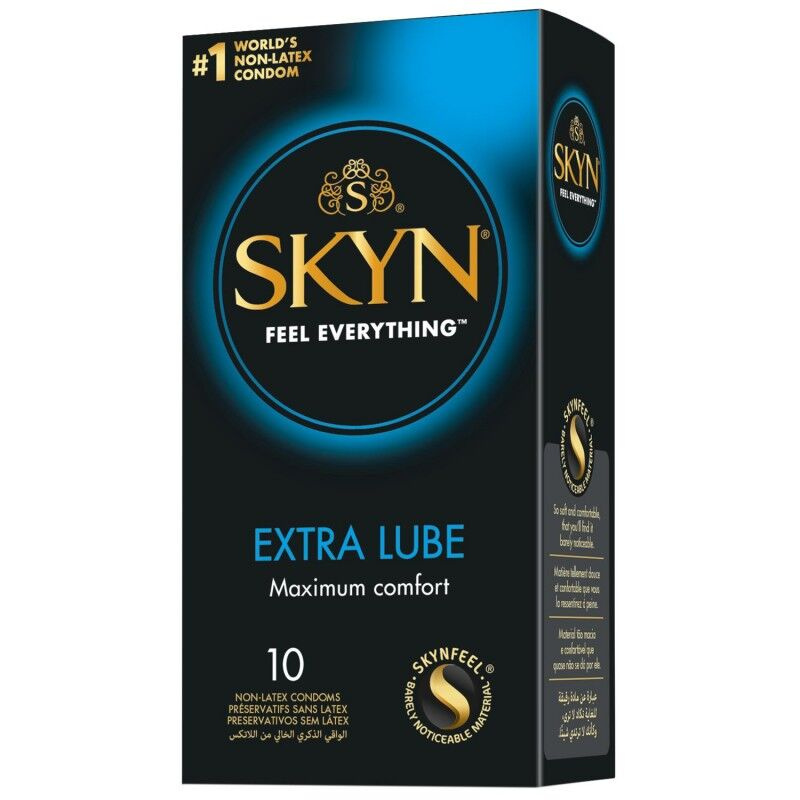 Безлатексні преміум-презервативи SKYN Extra Lube 10 шт, на 40 % більше змазки фото 1