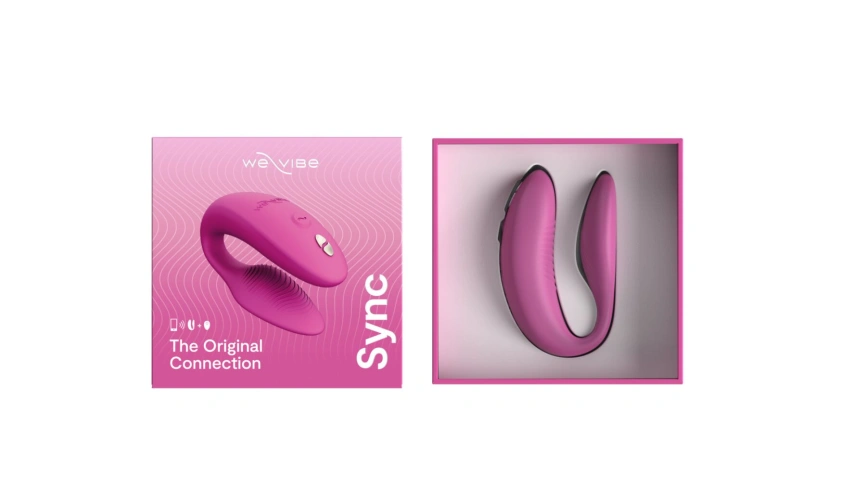 Смарт-вибратор для пар We-Vibe Sync 2 Rose, 10 виброрежимов, пульт ДУ фото 7