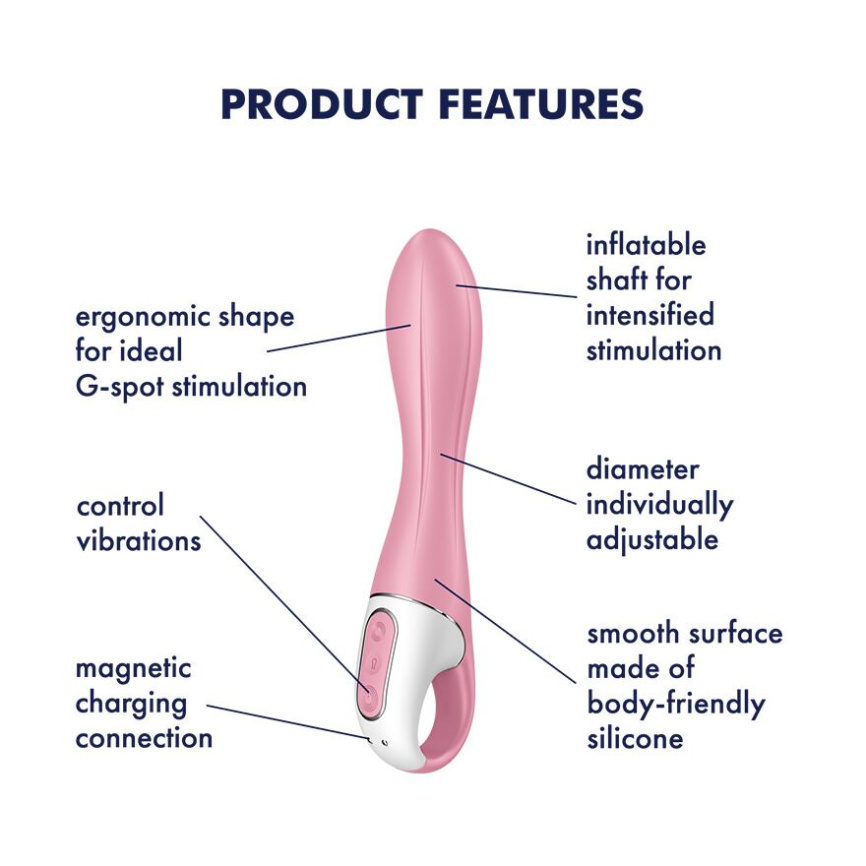 Вібратор точки G надувний Satisfyer Air Pump Vibrator 2 фото 4