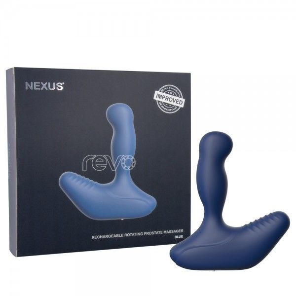 Масажер простати Nexus Revo Blue з головкою що обертається, макс. діаметр 3,2 см фото 1