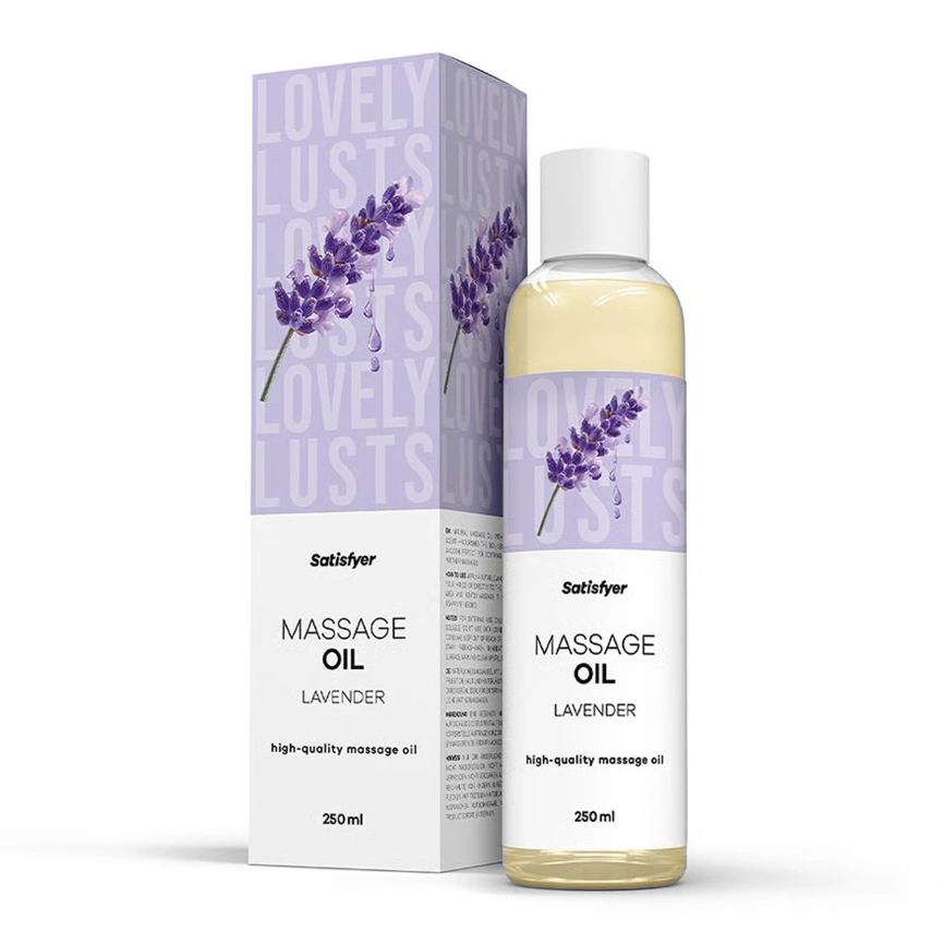 Распродажа!!! Массажное масло Satisfyer Massage Oil Lavender 250 мл (срок 30.04.2027) фото 1