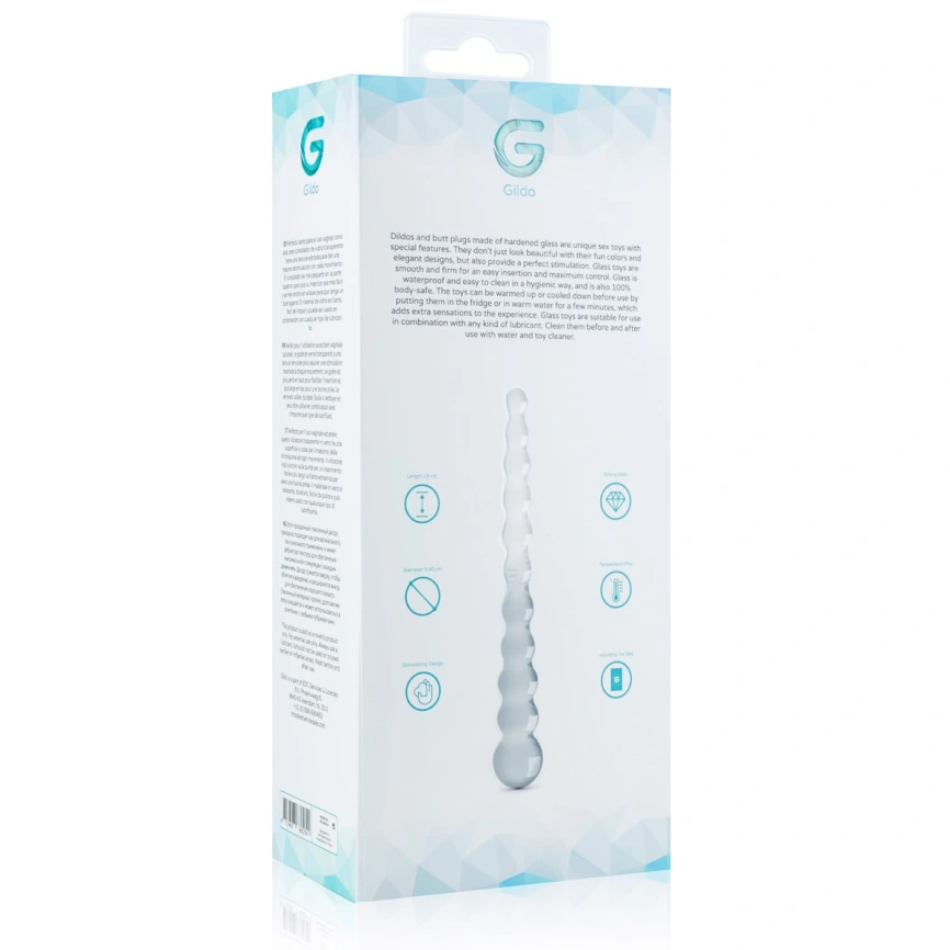 Стеклянный дилдо в виде бусин Gildo Glass Dildo No. 20 фото 6