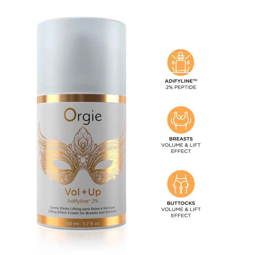 Крем з ефектом ліфтингу для грудей та сідниць Orgie – Vol + Up (50 мл), пептид Adifyline™ фото 3
