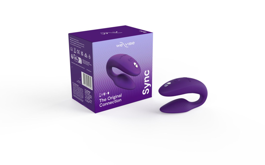 Смарт-вібратор для пар We-Vibe Sync 2 Purple, 10 віброрежимів, пульт ДК фото 8