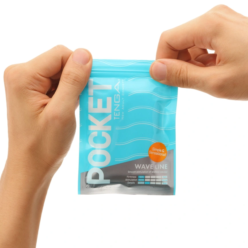 Мастурбатор TENGA Pocket Wave Line фото 5