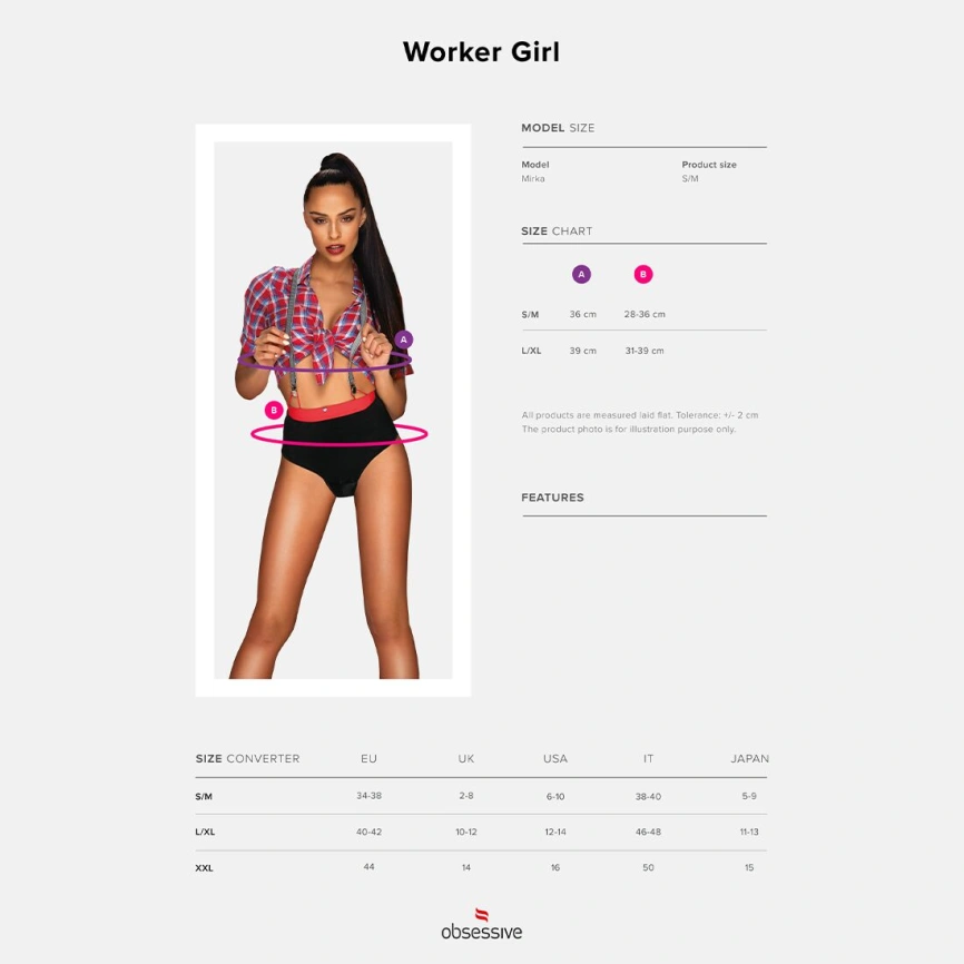Костюм работницы Obsessive Worker Girl L/XL фото 8