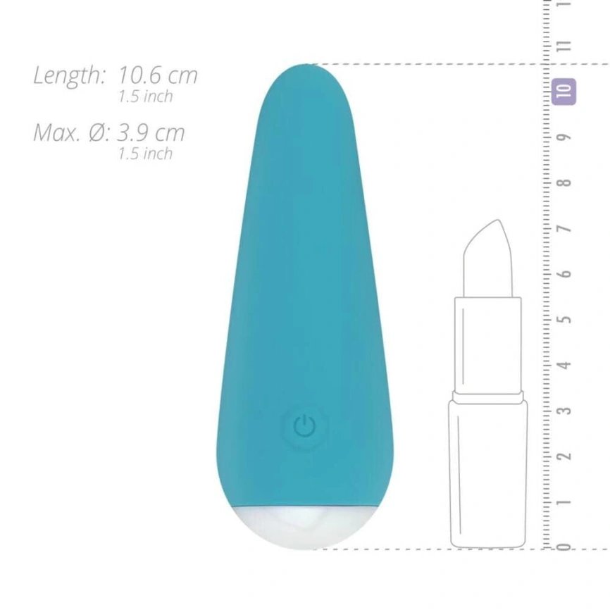 Мини-вибратор Cala Azul – Julia Mini Vibrator, очень нежный, 10 режимов фото 4