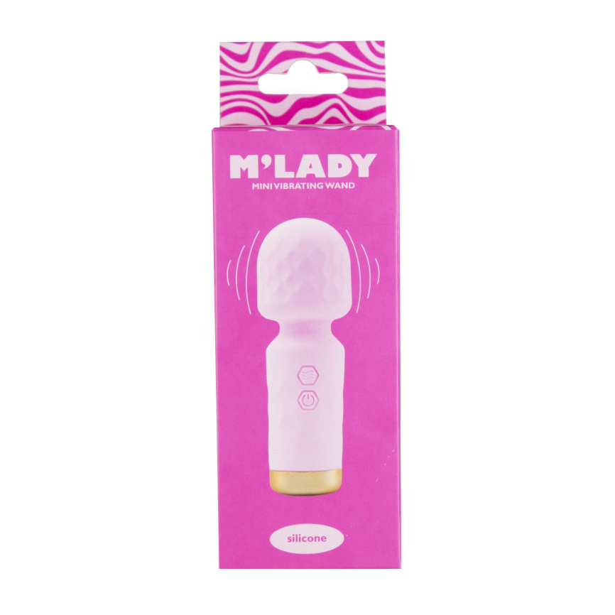 Вібромасажер M’Lady Mini Vibrating Wand Pink фото 4