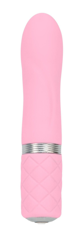 Розкішний вібратор PILLOW TALK - Flirty Pink з кристалом Swarovski, гнучка головка фото 2