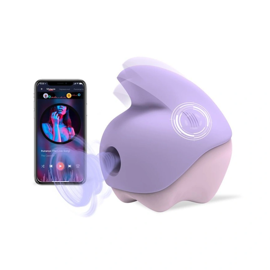 Вакуумный клиторальный смарт-стимулятор Magic Motion Unicorn Purple с вибрацией фото 2