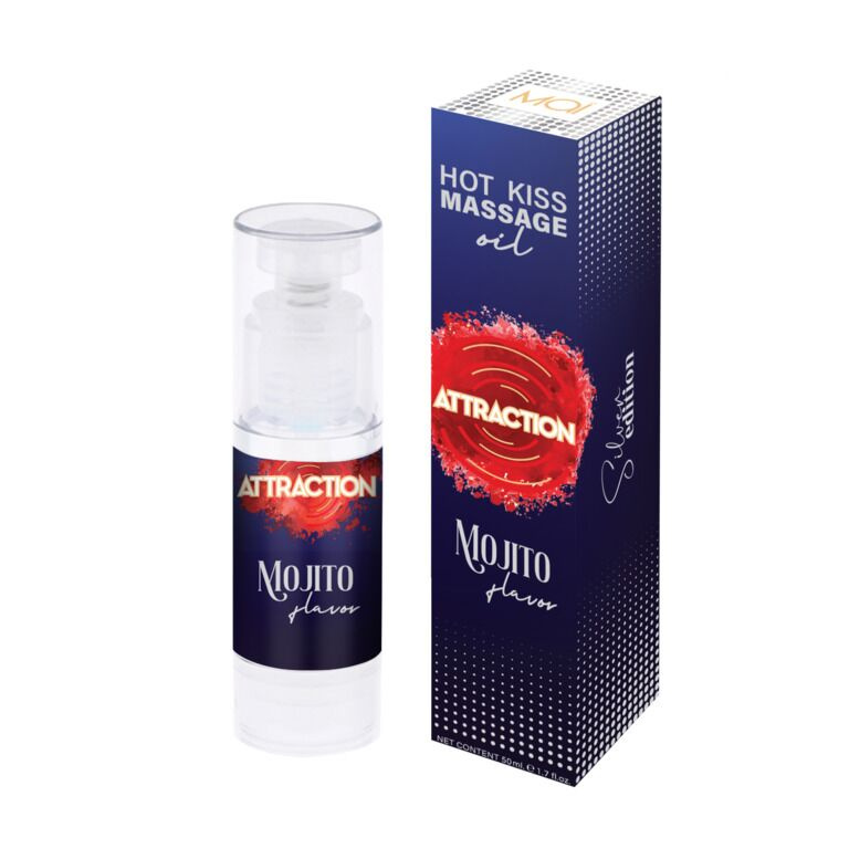 Розпродаж!!! Їстівна масажна олія MAI Attraction Mojito Hot Kiss 50 мл (термін 09.2026) фото 2