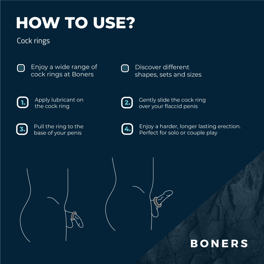 Ерекційне кільце Boners Ergo Cockring фото 8