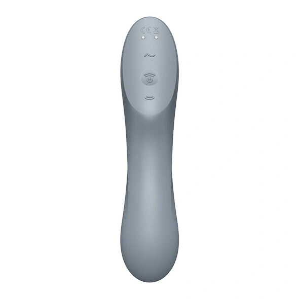 Вакуумный стимулятор с вибрацией Satisfyer Curvy Trinity 3 BlueGrey фото 4