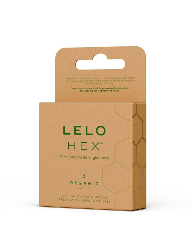 Презервативи LELO HEX Condoms Organic 3 Pack, тонкі та суперміцні фото 2
