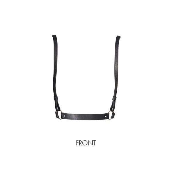 Портупея Bijoux Indiscrets MAZE - X Harness Black, екошкіра фото 1