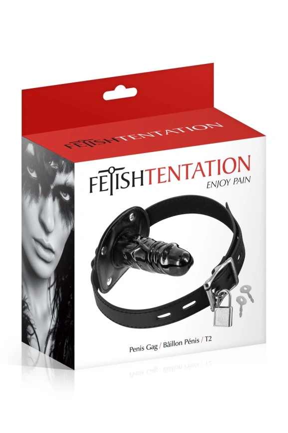 Кляп с большим фаллоимитатором Fetish Tentation Penis Gag T2 фото 2
