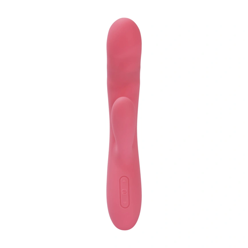 Вибратор-кролик Svakom Avery Strawberry Pink с двигающимся стволом, движение вперед-назад фото 7