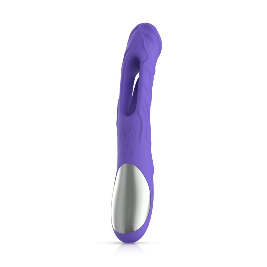 Вібратор Good Vibes Only - Flax Vibrating Dildo with G-Spot Stimulator фото 3