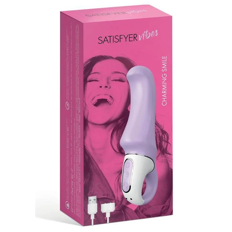 Мощный вибратор Satisfyer Vibes Charming Smile с гибким стволом, литой силикон, 12 режимов работы фото 5