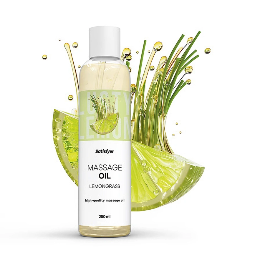 Распродажа!!! Массажное масло Satisfyer Massage Oil Lemongrass 250 мл (срок 30.04.2027) фото 2