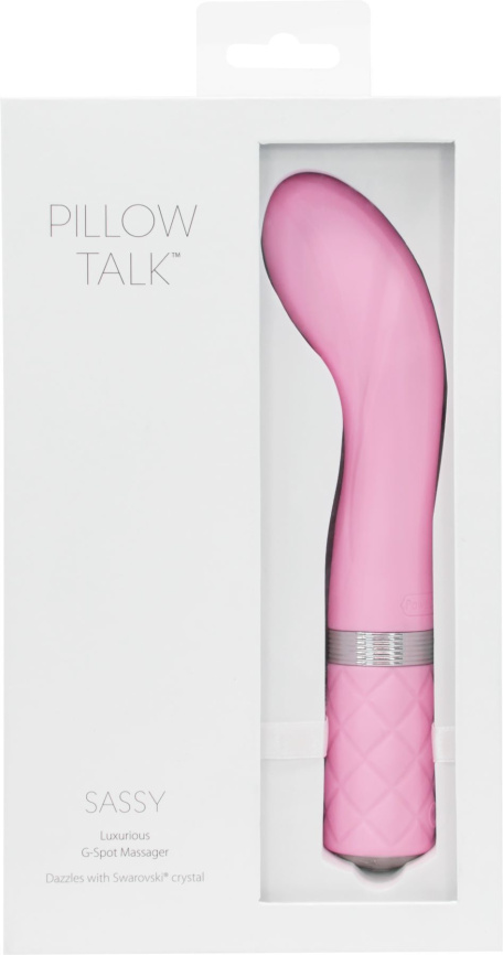 Розкішний вібратор Pillow Talk - Sassy Pink з кристалом Сваровські для точки G, подарункова упаковка фото 9