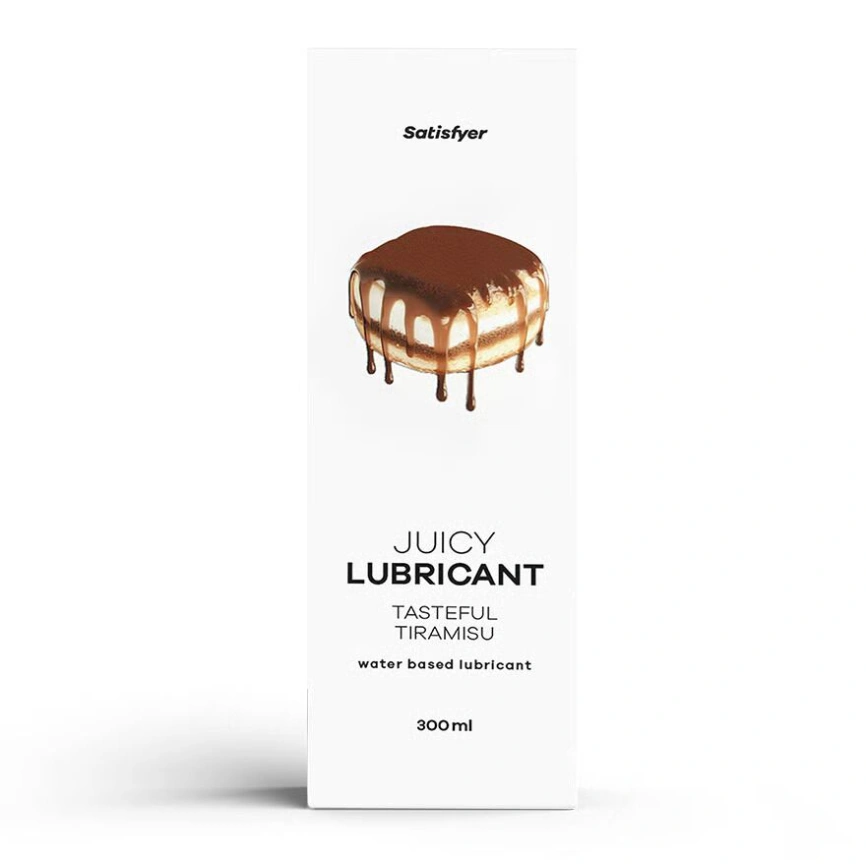 Лубрикант на водной основе Satisfyer Juicy Lubricant Tasteful Tiramisu water based 300 мл фото 1