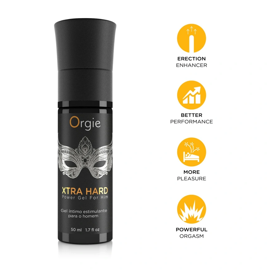 Гель для стимуляции члена Orgie Xtra Hard Power Gel For Him, 50 мл, разогревает, усиливает эрекцию фото 3
