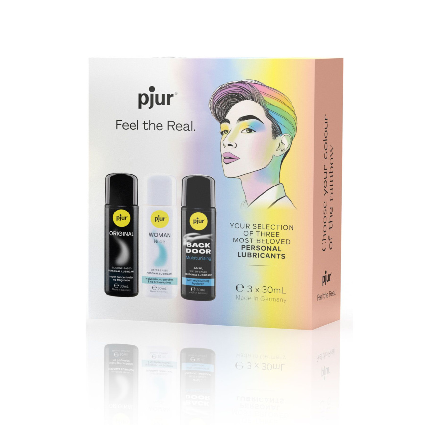 Набір лубрикантів pjur Pride Box 3х30 мл, 2 змазки на водній основі та 1 на силіконовій фото 2