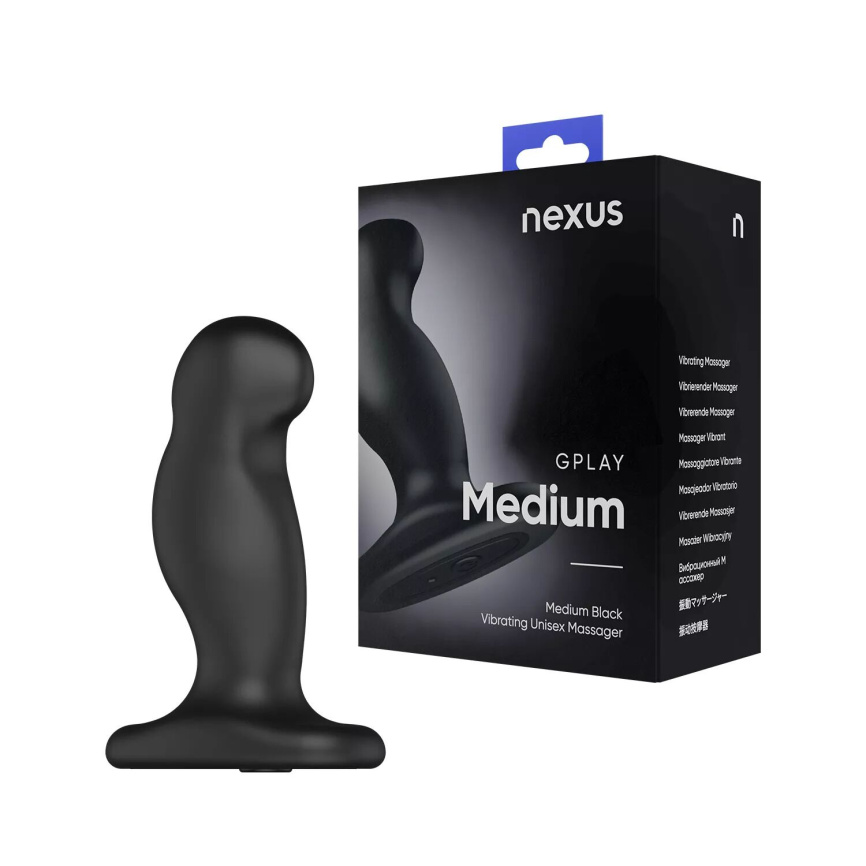 Вібромасажер простати Nexus G-Play Plus M Black, макс. діаметр 3 см, перезаряджуваний фото 12