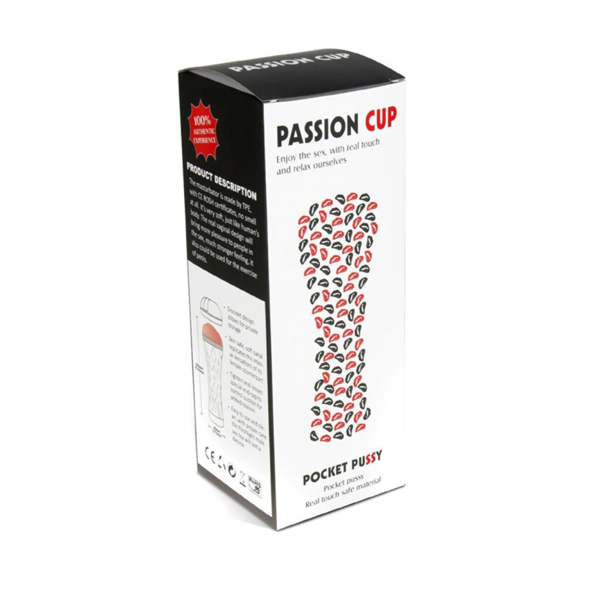 Мастурбатор з вібрацією Passion Cup - Mouth фото 9