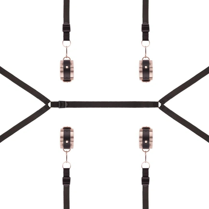Фиксатор рук и ног для кровати Rosy Gold - Under-Mattress Restraint Set фото 3