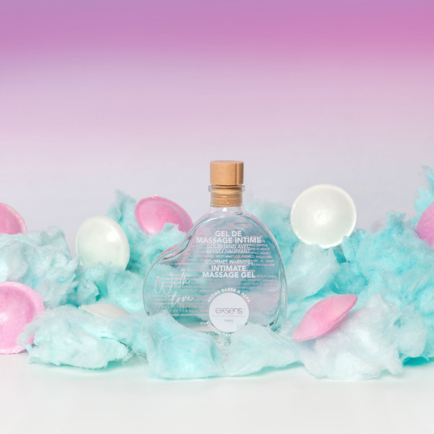 Розпродаж!!! Масажний гель EXSENS With Love Cotton Candy 50 мл (термін 04.2027) фото 3