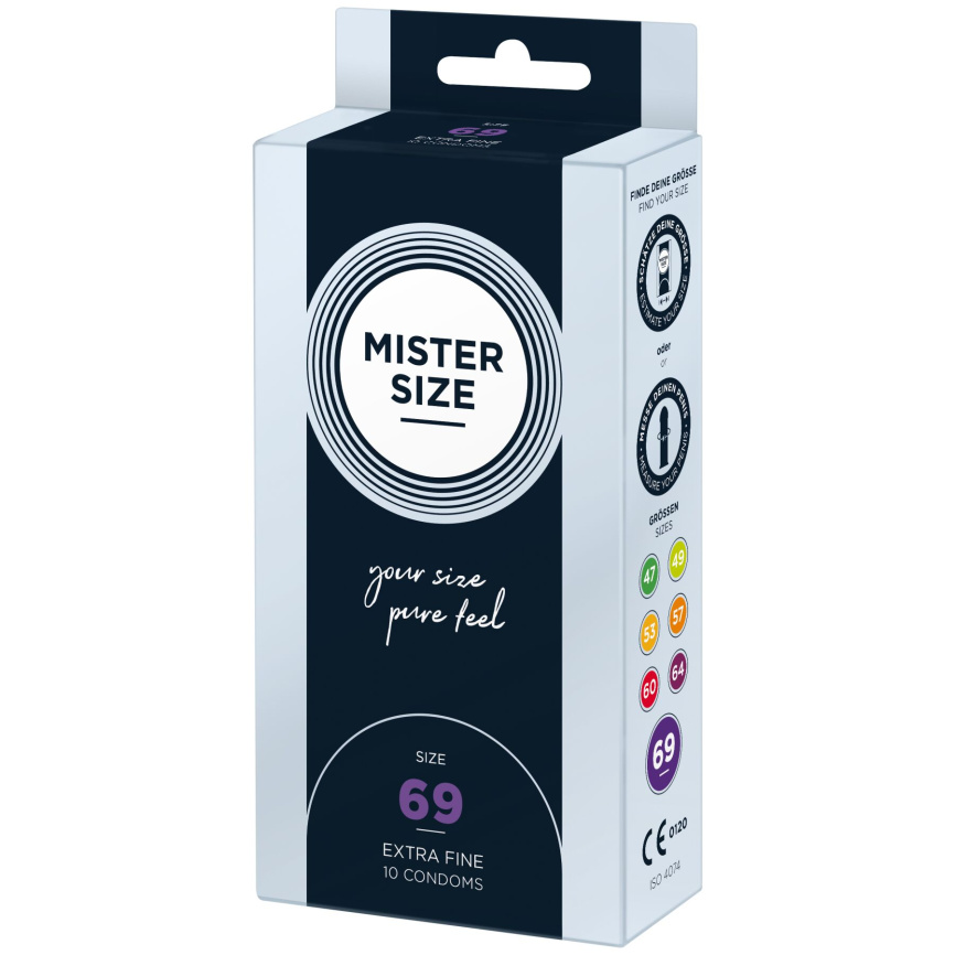 Презервативи Mister Size - pure feel - 69 (10 condoms), товщина 0,05 мм фото 2