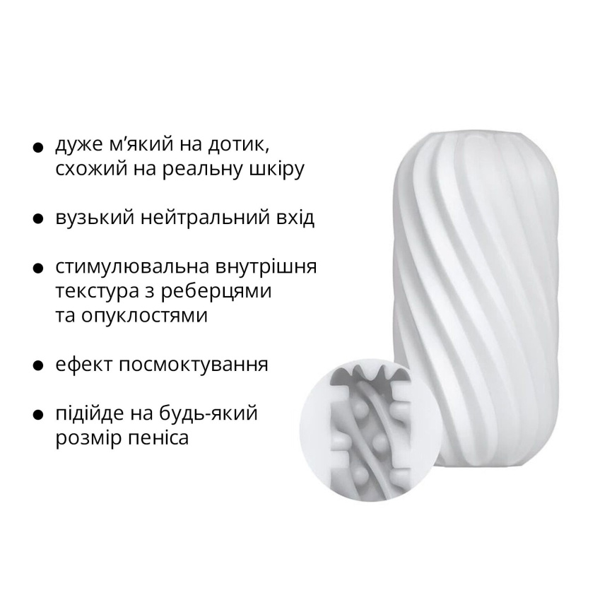 Мастурбатор Otouch Whirlpool, ніжний та щільний, ефект всмоктування, підходить для Otouch DECOR 2 фото 5