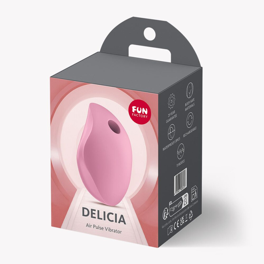 Вакуумний стимулятор Fun Factory Delicia Rose, 11 режимів роботи, перезаряджуваний фото 6