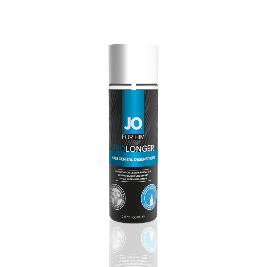 Пролонгувальний спрей JO Prolonger Spray with Benzocaine (60 мл) не містить мінеральних масел фото 1