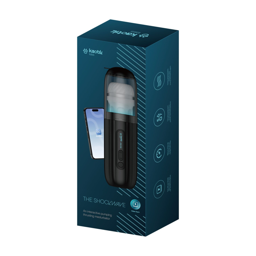 Смарт-мастурбатор Kaotik Labs The Shockwave, режим edging, імітація фрикцій фото 10